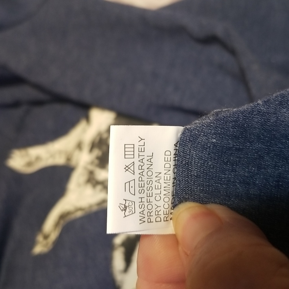 BROWN DENIM &CO AND UNMARKED BLUE GIRAFFE TEE, XL, GUC CL#8 - Picture 6 of 10